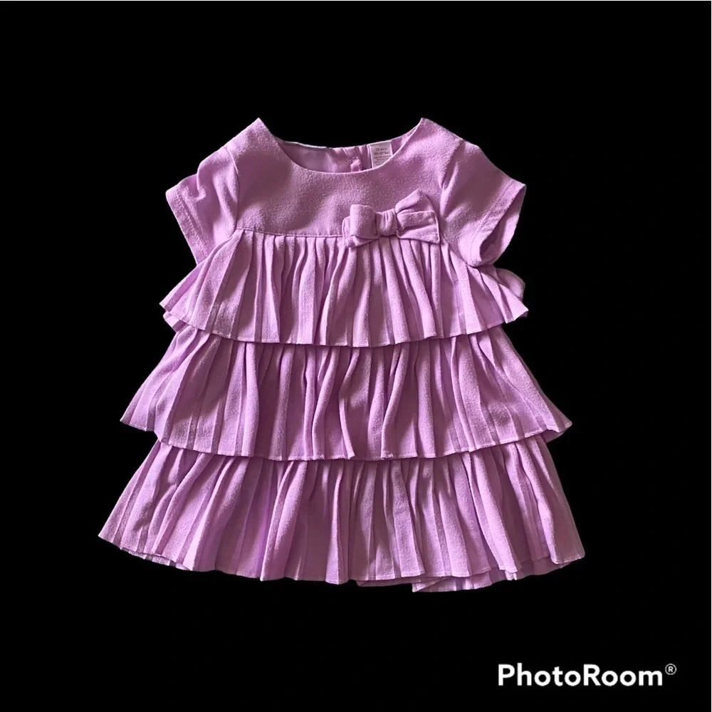 FIRST IMPRESSIONNS-LAVENDER TIERED DRESS=18 MONTHS